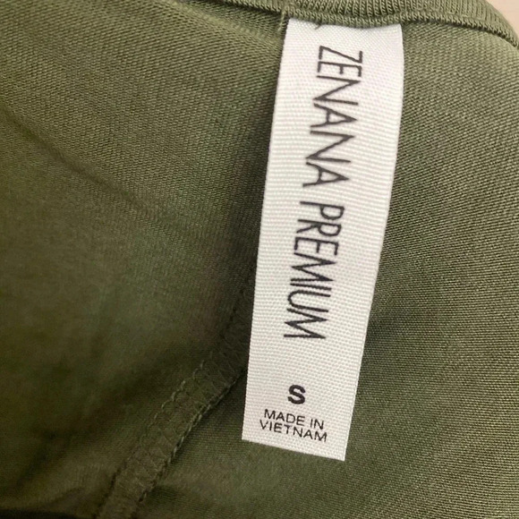 🆕Zenana Olive Lace-Trim Hi-Low Olive Tunic S🆕 - Picture 7 of 9